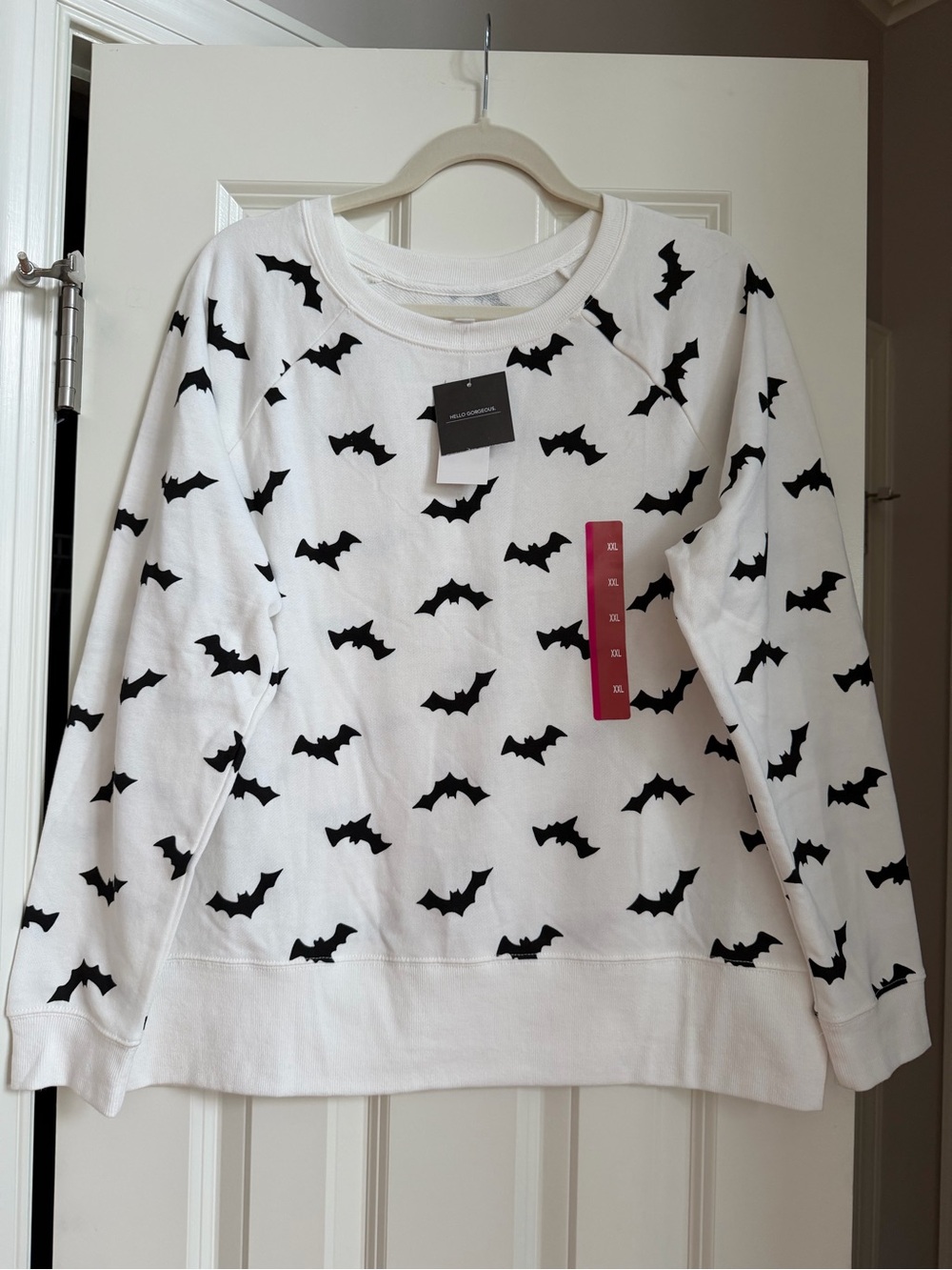 NWT Grayson Threads Spooky Goth Bat Halloween Sweatshirt Womens Fall Holiday XXL